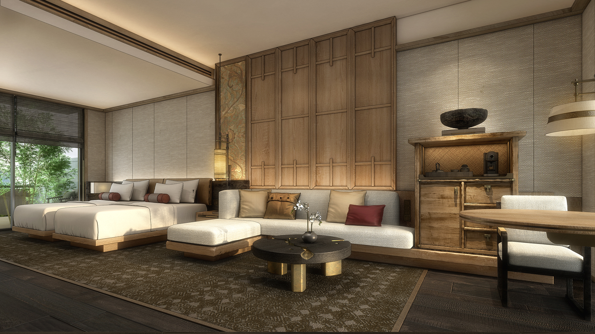 BT Xianju Peak View Onsen Room Twin